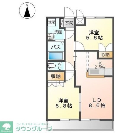 メイプル Bの物件間取画像